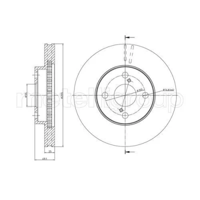 Imagen de Disco de freno METELLI 23 0640C
