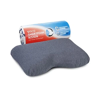 Imagen de Third of Life Almohada de Espuma Viscoelástica GIANFAR Quickdry Cervical Ergonómica y Ortopédica Ideal para Dormir Lado Funda con Termorregulación Secado Rápido