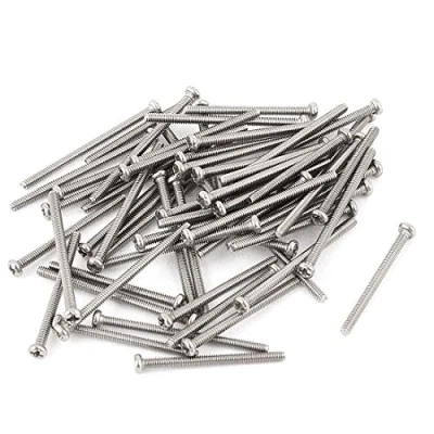 Imagen de sourcing map Tornillos Phillips de cabeza cruzada acero inoxidable 304 M2 x 30 mm Perno piezas