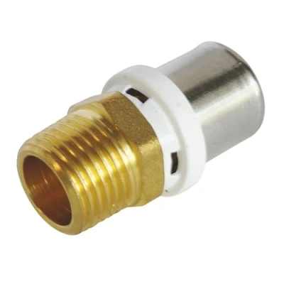Imagen de SOMATHERM FOR YOU / 5608 20 15 accesorio macho recto tubo de sujeción Ø20 Multilayer Male 15/21 (1/2 &#039;&#039;) Para conectar un diámetro del multicapa