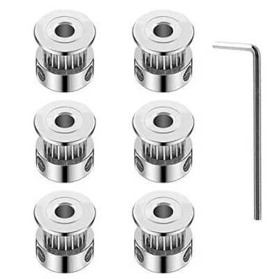 Imagen de KeeYees Polea Sincronizacion 20 Dientes 5mm Alesaje para Impresora 3D Correa Dentada GT2 6mm Ancho