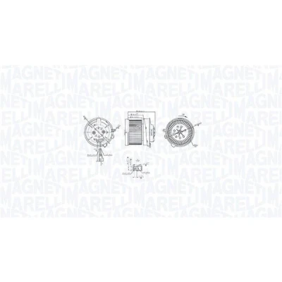 Imagen de MAGNETI MARELLI 069412766010 Ventilador de Calefacción NISSAN: X Trail, Qashqai / Qashqai+2 I