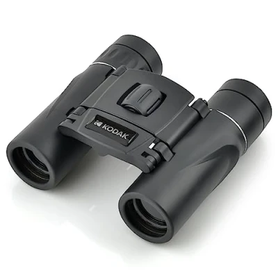 Imagen de KODAK Binocular BCS200 Prismáticos compactos, Aumento 8X, Campo de visión 126 m a 1000 m, Correa Transporte y Funda incluida, Color Negro