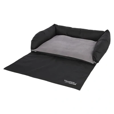 Imagen de Kerbl Cama de Coche para Perro, 80 x 60 cm, Color Negro