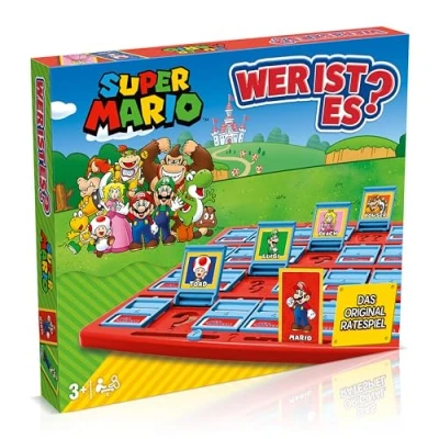 Imagen de Winning Moves Wer ist es? Super Mario Juego de mesa, 36+ años, 2 jugadores, Plástico, Estilo Mario, Multicolor, 27 x 6 cm, 632 gramos, Caja, 1 unidad, German published