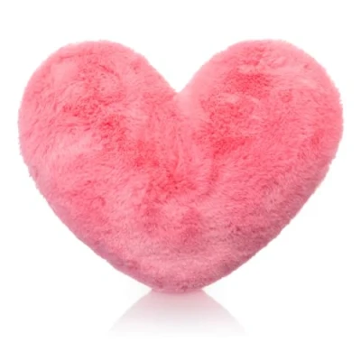 Imagen de Brandsseller Cojín en Forma de Corazón Aprox. 40 x 30 cm Decorativo Felpa Suave Almohadillade Peluche Acogedor Sofá Cama Rosa