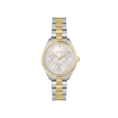 Imagen de BOSS SAGE Sport Reloj silvercoloured/goldcoloured/white, Mujer, Talla: One Size, Silver coloured/gold coloured/white