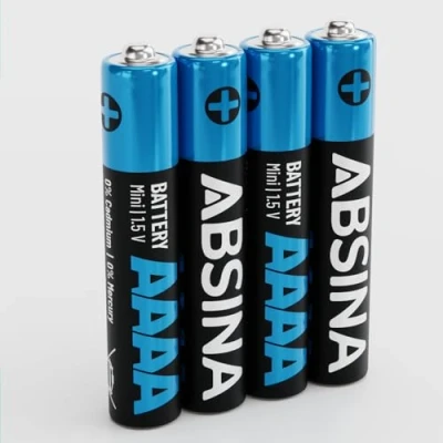 Imagen de ABSINA 4X Pilas AAAA para lápiz Digital, Surface Pen, Stylus de Tablet y Mucho más Pila 1,5V Alcalina Lapiz LR61 E96 alcalinas, Surface, Battery