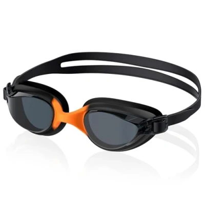 Imagen de Ambienden Gafas Natacion Unisex, Antivaho Y A Prueba De Fugas Lentes Transparentes, Puente Nasal Color Amplio Campo VisióN, Adecuadas Para Hombre Mujer Adultos