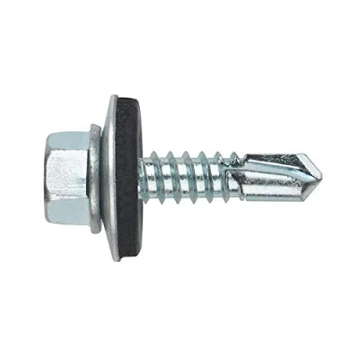Imagen de Index ABE166314 Tornillo punta broca DIN 7504 K zincado con arandela P 16 EPDM 6,3 x 140