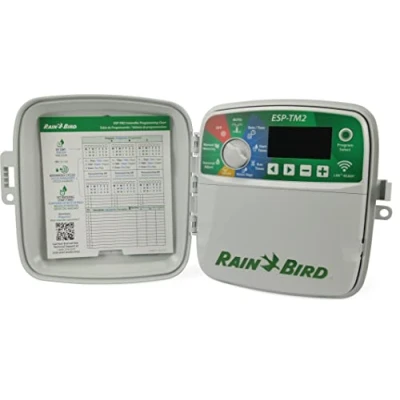 Imagen de Rain Bird Programador ESP TM2 de 12 estaciones para exterior compatible con Wi Fi F54232