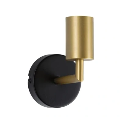 Imagen de Paulmann Ravi aplique de pared E27, negro/oro mate