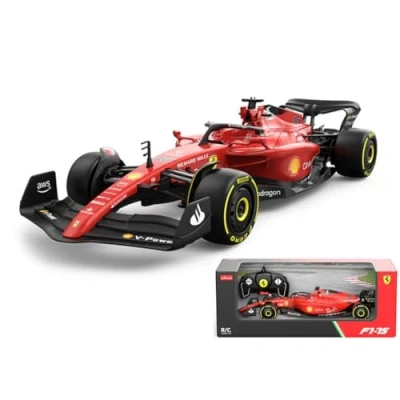 Imagen de CMJ RC Cars Coche teledirigido Ferrari F1 75 (Escala 1:18) 2022 Fórmula 1 Pilotos Charles Leclerc + Carlos Sainz Drive To Surive