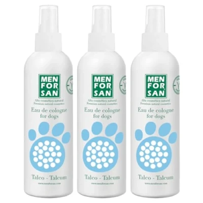 Imagen de MENFORSAN Agua de Colonia talco para perros 125ml Pack 3