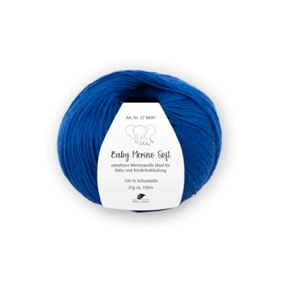 Imagen de PRO lana Baby Merino Soft Ovillo de (25 g/aprox. 100 m), color azul