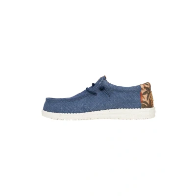 Imagen de HEYDUDE Wally Palm Jute, Zapatillas sin Cordones para Hombre, Navy Blazer/Chili Red, 43