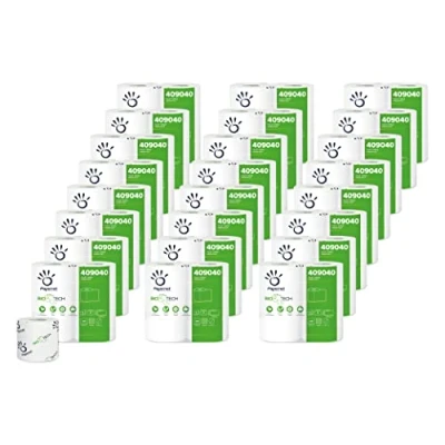 Imagen de Papernet 409040 Papel higiénico Bio Tech 96 rollos (24 paquetes de 4 rollos)