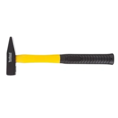 Imagen de Toolland Martillo del ingeniero, cabeza de acero 500 g, mango fibra vidrio para resistencia y durabilidad, amarillo/negro