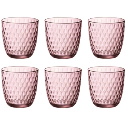 Imagen de Bormioli Rocco Glass Lock Pink 290 ml 6 Pieces