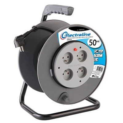 Imagen de Electraline Alargadera con soporte, para bricolaje, negro, 20867019F