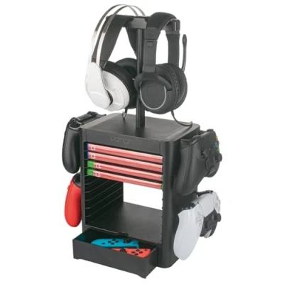Imagen de Venom Games Media Storage Tower with Integrated Controller and Headset Rack