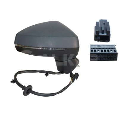 Imagen de Espejo retrovisor Alkar 6140782 derecha imprimado eléctrico calefactable, convexo para vehíc. con volante a la izquierda AUDI: A3 Sportback