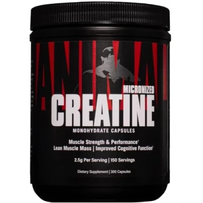 Imagen de Universal Nutrition ANIMAL CREATINE CAPSULES (150 raciones) contiene monohidrato de creatina fácil absorción, aumenta el metabolismo energético las células y la capacidad del organismo