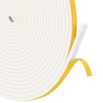 Imagen de YIMIKI Burletes para Ventanas, Tira Sellado Junta Espuma Aislante Acústico, Grieta Antigolpe Resistente Buffer de Armario, Aire Acondicionado, 6mm(W) X 3mm(T), 5m Largo 3PCs