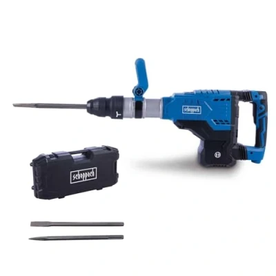 Imagen de Scheppach martillo de demolición AB2000 con potencia 1700 W, fuerza impacto 60 J, perforador hormigón, cable largo 3 m, grabación SDS Max, 2000 pulsaciones por minuto,