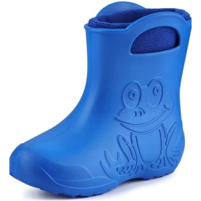Imagen de Ladeheid Botas de Agua para niños en EVA Invierno Goma Infantiles con Forro removible Impermeables Calzado y niñas LA CA 03 (Azul/Azul Marino, 28/29 EU)
