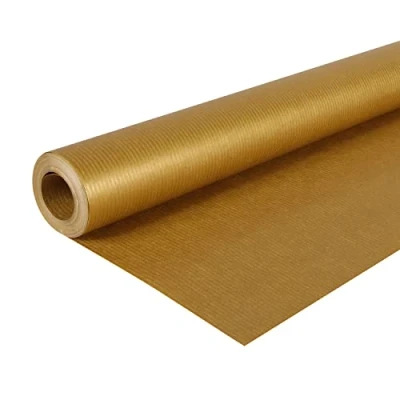 Imagen de Malidor 195775C Rollo de papel Kraft, 10 x 0,7 m, color dorado