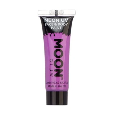 Imagen de Moon Glow Pintura corporal y facial intensa de neón UV Intenso Púrpura 12 ml