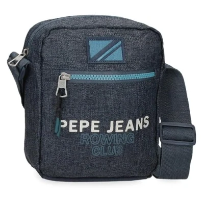Imagen de Pepe Jeans Edmon Bandolera Azul 17x21x7 cms Poliéster by Joumma Bags