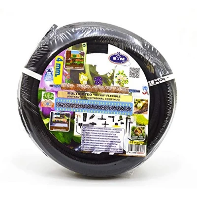 Imagen de S&amp;M Tubo microporoso para riego por Goteo 4/6 mm x 15 Metros