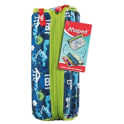 Imagen de Maped Estuche Escolar Doble Compartimento Pixel Blue Funcional y Elegante