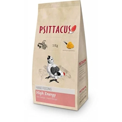 Imagen de Psittacus High Energy Hand Feeding 5 kg Papilla para Yacos, Guacamayos y Otros Loros Africanos Alimento Premium Aves, 100% no GMO