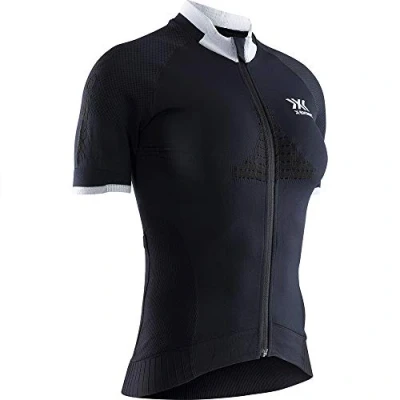 Imagen de X Bionic Invent Bike Race Zip Short Sleeve Shirt, Mujer, Opal Black/Arctic White, XL