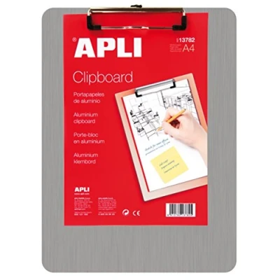 Imagen de APLI 13782 Clipboard aluminio A4