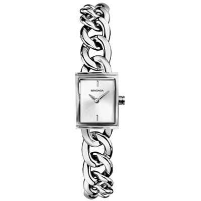 Imagen de Sekonda Claudia 40503 Reloj de cuarzo para mujer (17 mm, pantalla analógica, correa aleación plateada)