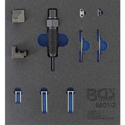 Imagen de BGS 8501 2 Bandeja para carro 1/6: Juego complementario remachador de cadenas distribución (BGS 8501) adecuado pasadores cadena 3 mm