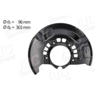 Imagen de AIC 71390 Chapa Protectora de Disco Freno Eje delantero, izquierda