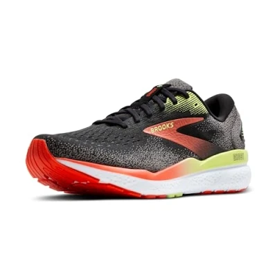 Imagen de Brooks Ghost 16 Zapatillas de running neutras, Hombre, Talla: 42.5, Black mandarin red green Zapatos