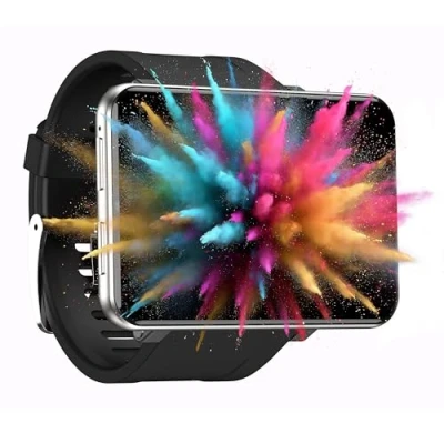 Imagen de Silvergear Smartwatch XL Plata Reloj Inteligente Hombre y Mujer Pantalla Táctil 2.4 Pulgadas Batería Larga Duración Monitor Ritmo Cardiaco Podómetro 16GB