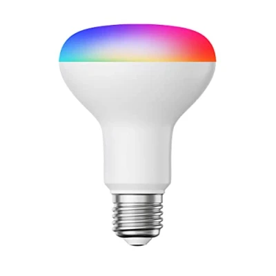 Imagen de ledscom.de Bombilla LED RGB E27, R80, blanco cálido frío (2700 6300 K), 9,9 W, 950lm, Smart Home, WLAN, Alexa, mate, LED, bombilla, casquillo lámpara de bajo consumo, foco,