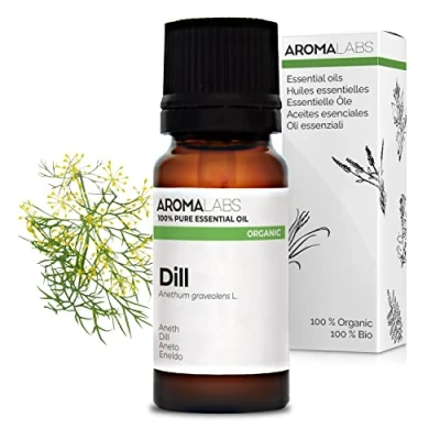 Imagen de BIO Aceite Esencial Eneldo 10mL 100% Puro, Natural, Quimiotipado y Certificado AB Aroma Labs (Marca Francesa)