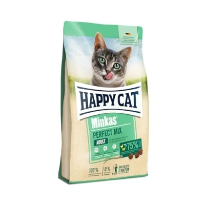 Imagen de Happy Cat Minkas Mix 70416 Alimento seco para Gatos, Pescado y Cordero, 10 kg
