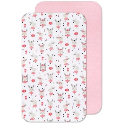 Imagen de Sábanas Minicuna 100% Algodón Compatible con Next to Me Kinderkraft Marca Francesa Fabricado en Europa (83 x 50 cm, Bailarina Rosa)