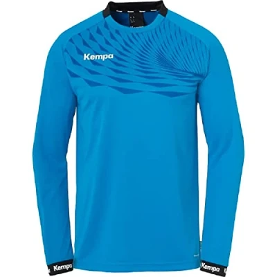 Imagen de Kempa Wave 26 Longsleeve Sudadera Deportiva de Manga Larga para Hombre Balonmano y Voleibol Interior elástica Secado rápido