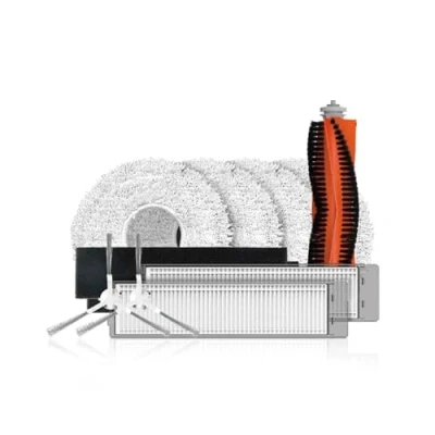 Imagen de EZVIZ Paquete de Accesorios Kit Cepillo Principal &amp; Lateral, Paño Fregona y Filtro para Robot Aspirador Fregasuelos con Base Autovaciado RS2