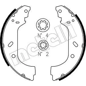 Imagen de Kit de zapatas METELLI 53 0074